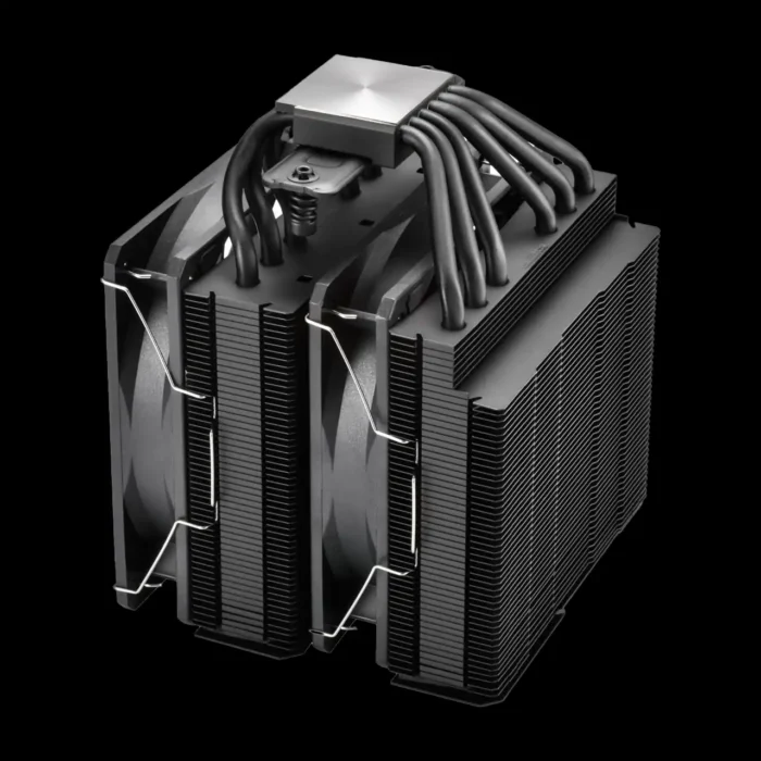 Air Cooler Fsp Mp7 Preto - 6 Heat Pipes - Dual Fan - Am4 / Am5 - Lga 1851 / 1700 / 1200 - Imagem 2