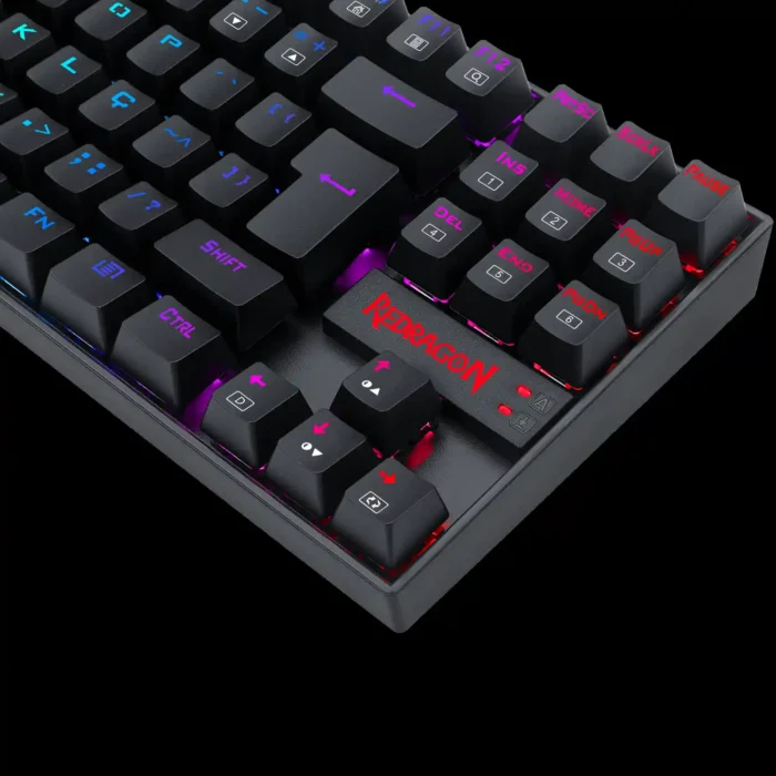 teclado-redragon-k552rgb-1-kumara-preto-rgb-imagem-7-fundo-preto Teclado Magnetico Kumara Pro Rgb Preto Switch Marrom V2 Abnt2 Tkl - Imagem 2