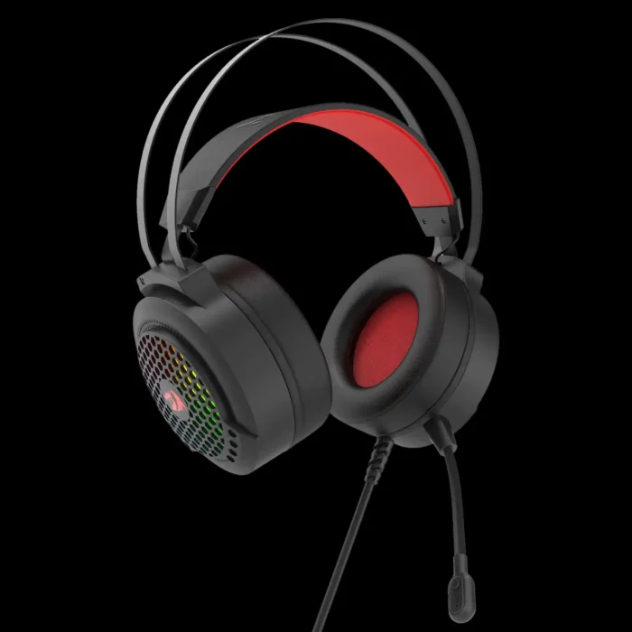 headset-gamer-redragon-carmen-preto-h261-imagem-2-fundo-preto Headset Gamer Redragon Carmen Preto Led 50mm P2/p3 - Imagem 6