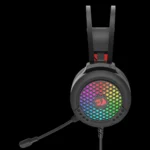 Headset Gamer Redragon Carmen Preto Led 50mm P2/p3 - Imagem 3