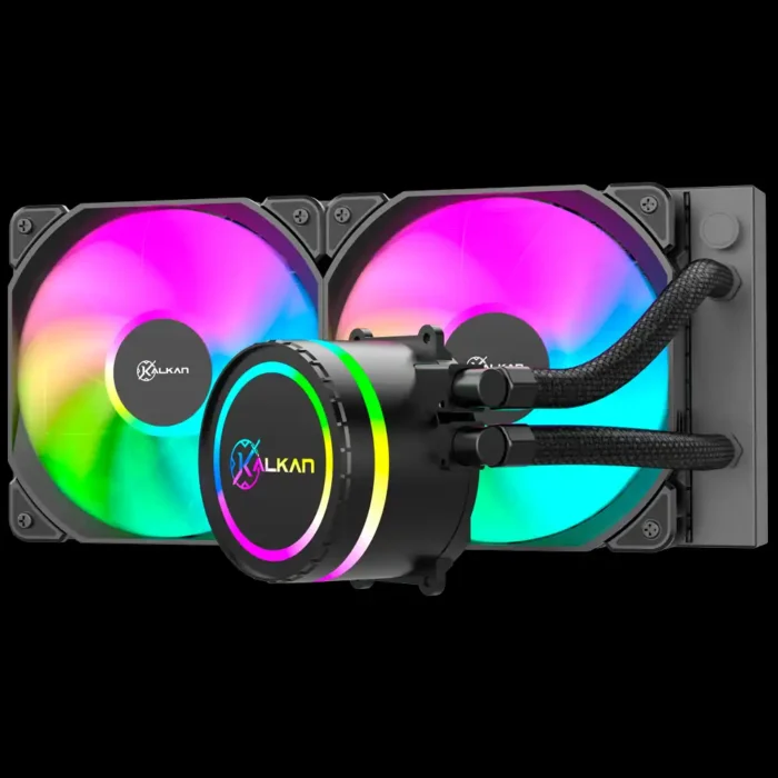 kalkan-water-cooler-klk00045-iota-240-argb-preto-imagem-2-fundo-preto Watercooler Kalkan Iota 240mm Argb Preto Am4/am5/lg115x/1700 - Imagem 3