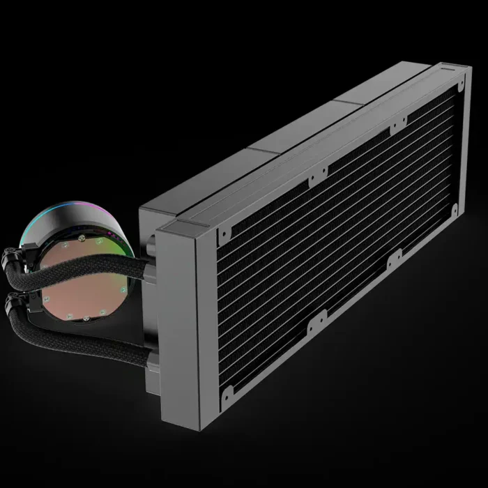 Water Cooler Kalkan Alpha 360mm Argb Com Tela Digital Preto - Imagem 2