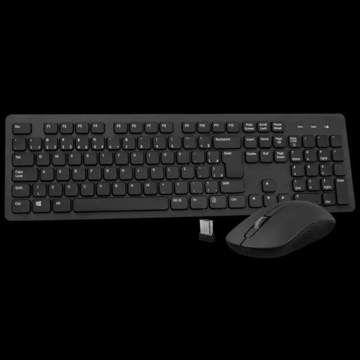 Kit Teclado E Mouse Sem Fio Akko Akp104 Preto Wireless - Imagem 2