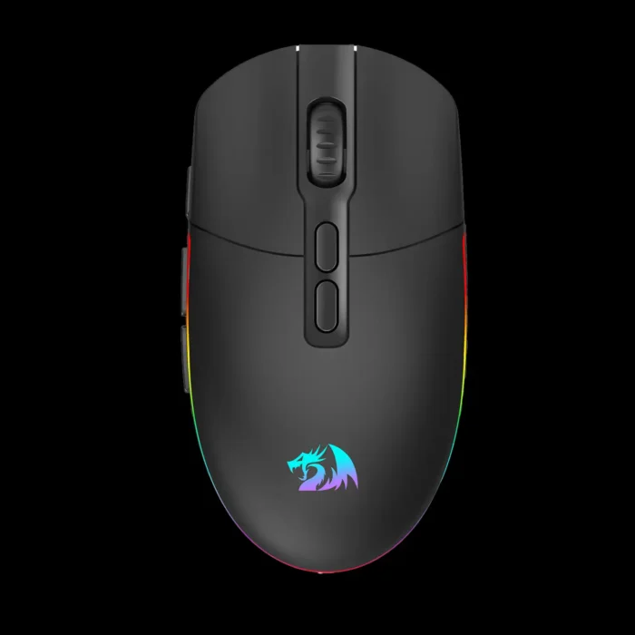 Mouse Gamer Redragon Invader Pro Rgb Preto Sem Fio Bluetooth - Imagem 4