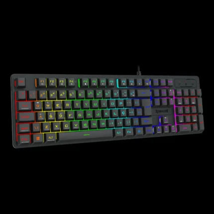 Detalhe das teclas flutuantes do teclado Redragon Netherbane