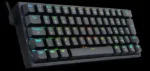 Teclado Mecanico Gamer Redragon Fizz Pro Rgb Preto S/fio Bt Sw Marrom Abnt2 60% - Imagem 4