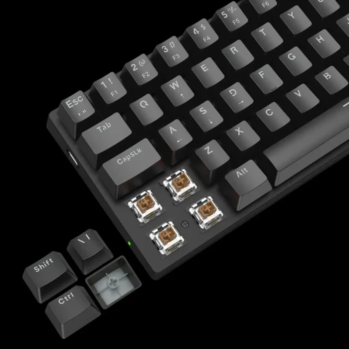 Teclado Mecanico Gamer Arena Preto Rainbow Sw Brown T-tgk321-br Abnt-2 - Imagem 2