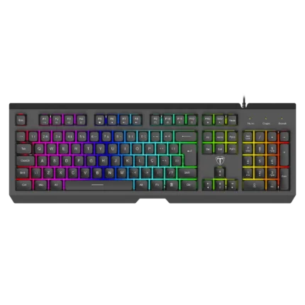 TECLADO MEMBRANA GAMER NOVA PRETO RGB T-TGK110 PT ABNT-2