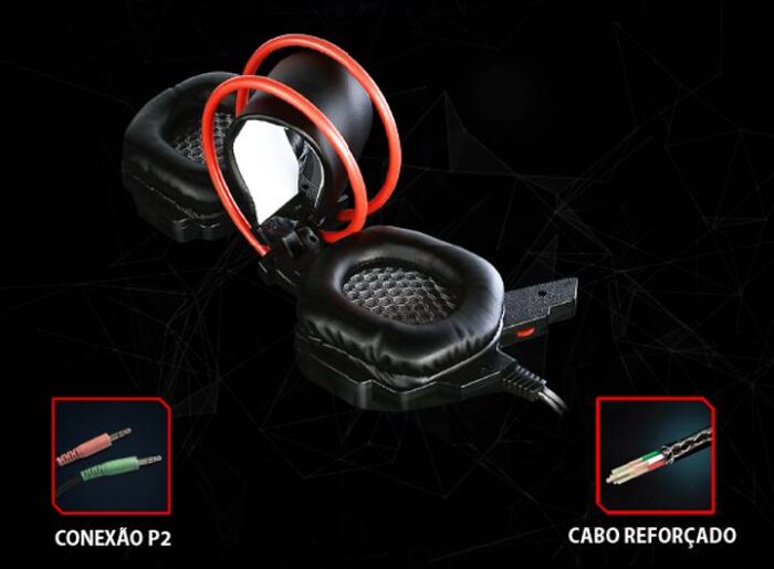 Fone C/mic Headset Gamer Sparrow C3tech P2 - Imagem 2
