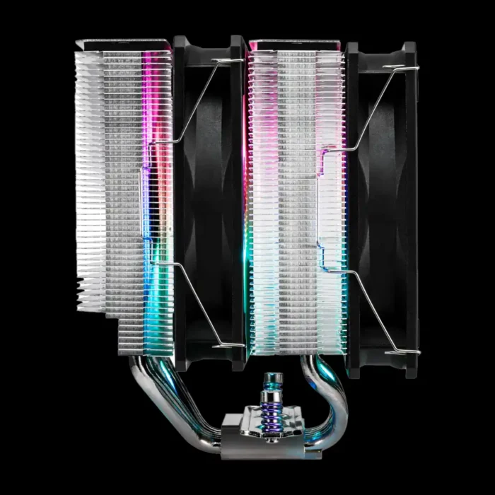 Air Cooler Fsp Mp7 Argb Preto 6 Heat Pipes AM4/AM5 LGA 1851 / 1700 / 1200 - Imagem 6