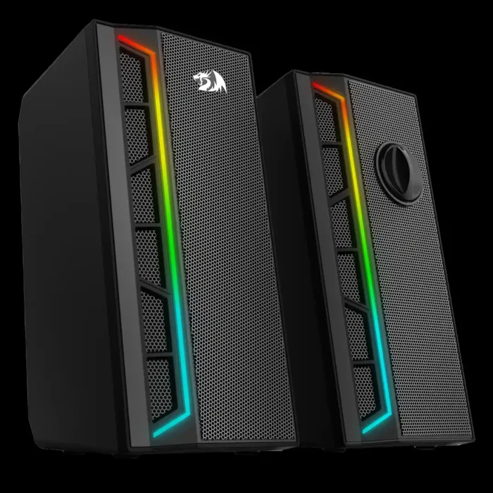 Caixa de Som Gamer Calliope Redragon RGB Preto 10w Pmpo
