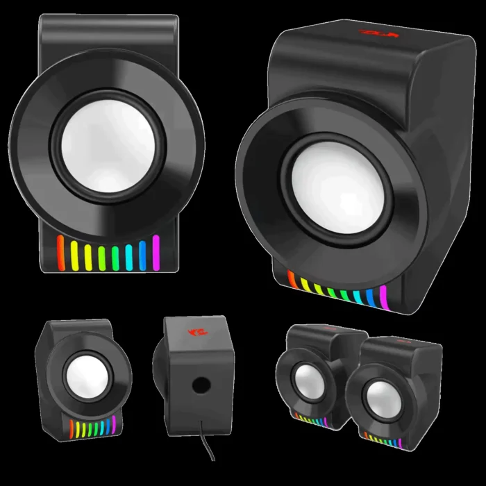 Caixa De Som Kage Gamer Redragon Preto Gs514 2.0 Stereo - Imagem 2