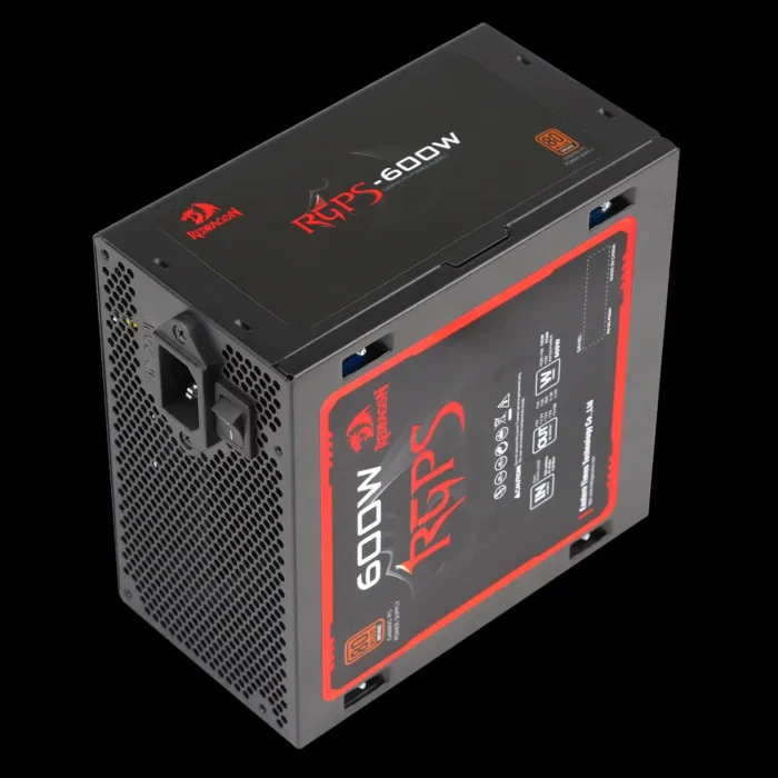 Fonte Gamer Redragon 600w 80 Plus Bronze Preto S/cabo Ps024 - Imagem 4