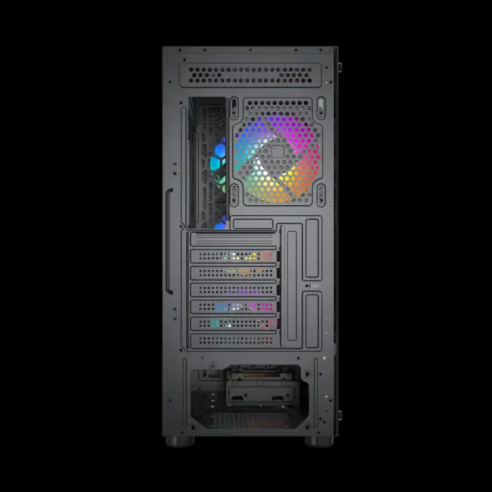 Gabinete Kalkan Joturn Preto 4 Fans Argb Mid Tower Vidro Tem - Imagem 3