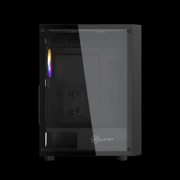 Gabinete Kalkan Joturn Preto 4 Fans Argb Mid Tower Vidro Tem - Imagem 4