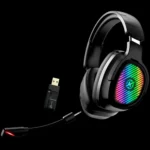 Headset Gamer Kalkan Ragnar Preto Sem Fio Bluetooth Rgb