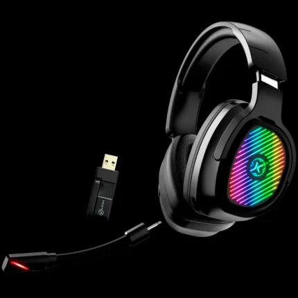 Headset Gamer Kalkan Ragnar Preto Sem Fio Bluetooth Rgb