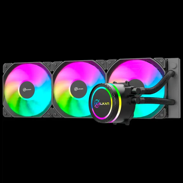 Water Cooler Kalkan Iota 360mm Argb Preto AM4/AM5/115x/1700 - Imagem 3