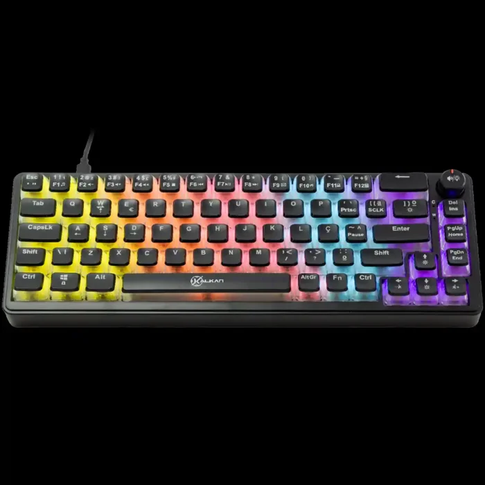 Teclado Mecanico Gamer Kalkan Drakar 65% Rainbow Sw. Brown Abnt2 - Imagem 2