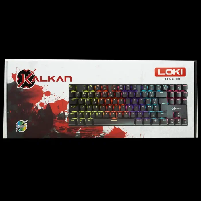 Teclado Mecanico Gamer Kalkan Loki Tkl Rainbow Switch Brown Abnt2 - Imagem 5