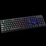 Teclado Membrana Gamer Kalkan Hati Preto Abnt2 Rainbow - Imagem 5