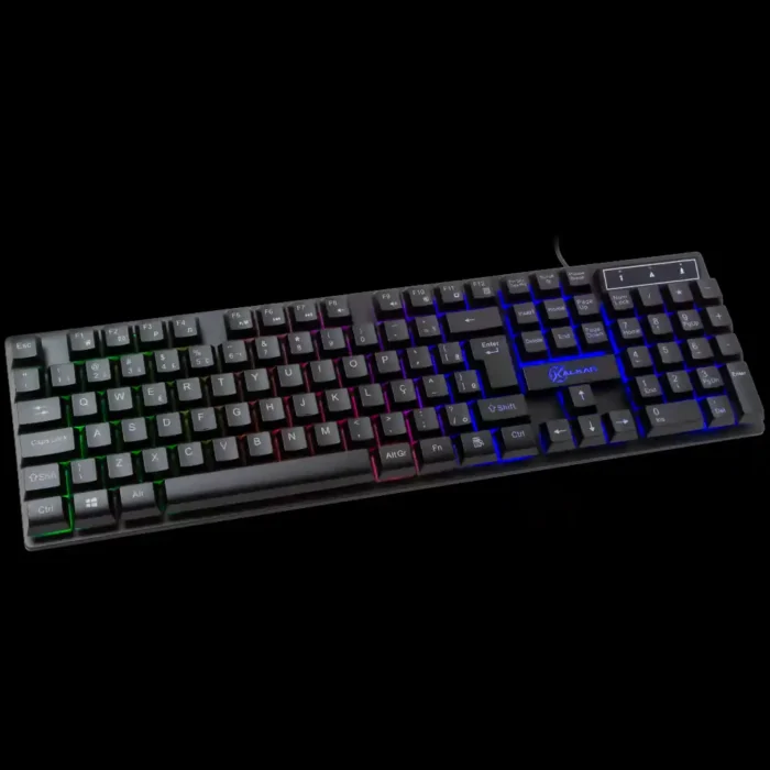 Teclado Membrana Gamer Kalkan Hati Preto Abnt2 Rainbow - Imagem 5