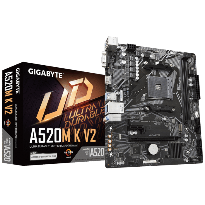 Placa Mae Gigabyte A520m K V2 AM4 2xDDR4 Hdmi D-sub m.2 USB 3.2 - Imagem 4