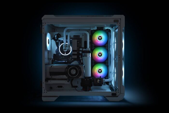 Kit 2 Fans Thermaltake Pure Duo 12 Argb Black Premium Ed. - Imagem 3
