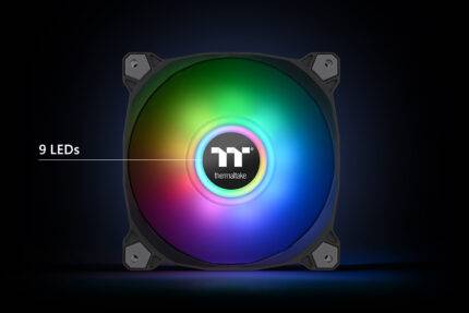 KIT 2 FANS THERMALTAKE PURE DUO 12 ARGB BLACK PREMIUM EDITION 2-FAN PACK CL-F115-PL12SW- B