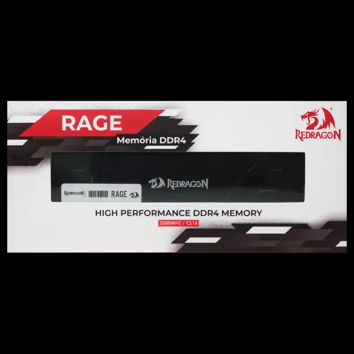Memória DDR4 8gb Redragon Rage 3200mhz/cl16 Preto - Imagem 4