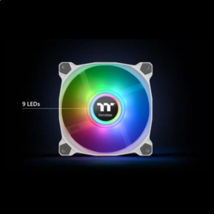 Kit 2 Fans Thermaltake Pure Duo 12 Argb White Premium Edition