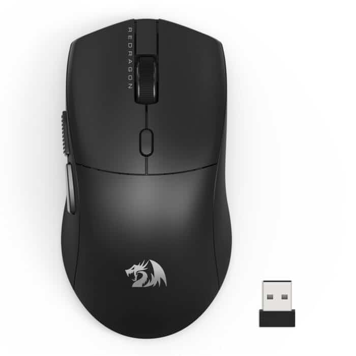 MOUSE GAMER REDRAGON NEVA PRO PRETO 26000DPI USB BT SEM FIO - Imagem 1