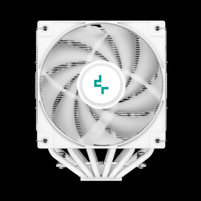 Air Cooler DeepCool AG620 WH ARGB Dual Tower Branco 260W 6 Heatpipes, 2 Fans 120mm - Imagem 2