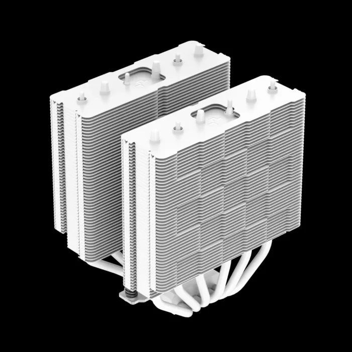 Air Cooler DeepCool AG620 WH ARGB Dual Tower Branco 260W 6 Heatpipes, 2 Fans 120mm - Imagem 5