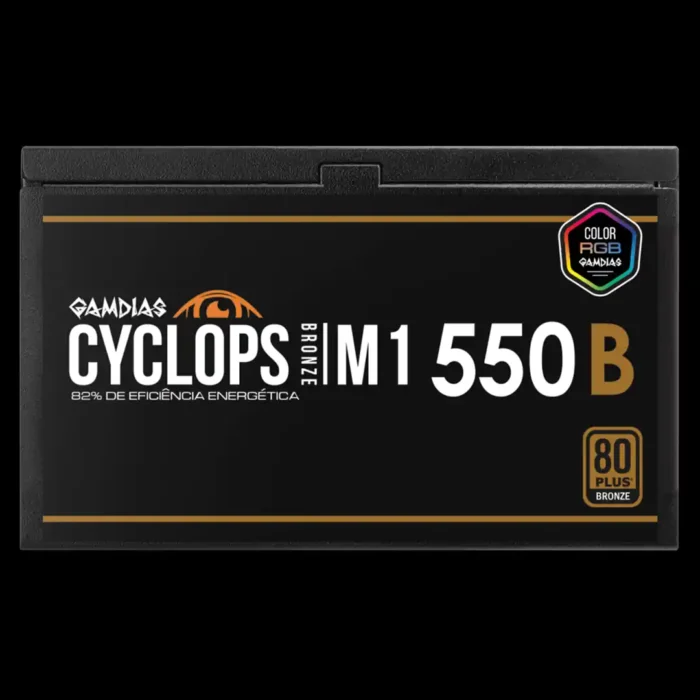 Fonte Gamdias Cyclops M1-550B Watts RGB 80 Plus Bronze sem cabo - Imagem 6