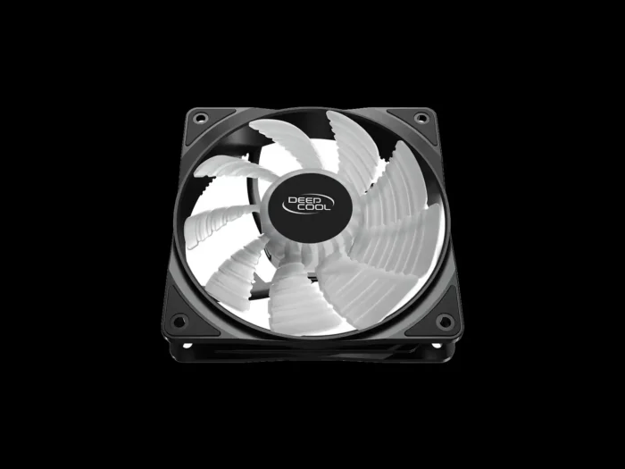 kit-3-fans-deepcool-rf120-fs-imagem-6-fundo-preto Kit 3 Fan Gamer DeepCool RF120, 3 Cores LED, PWM, Com Hub, 120mm - Imagem 4