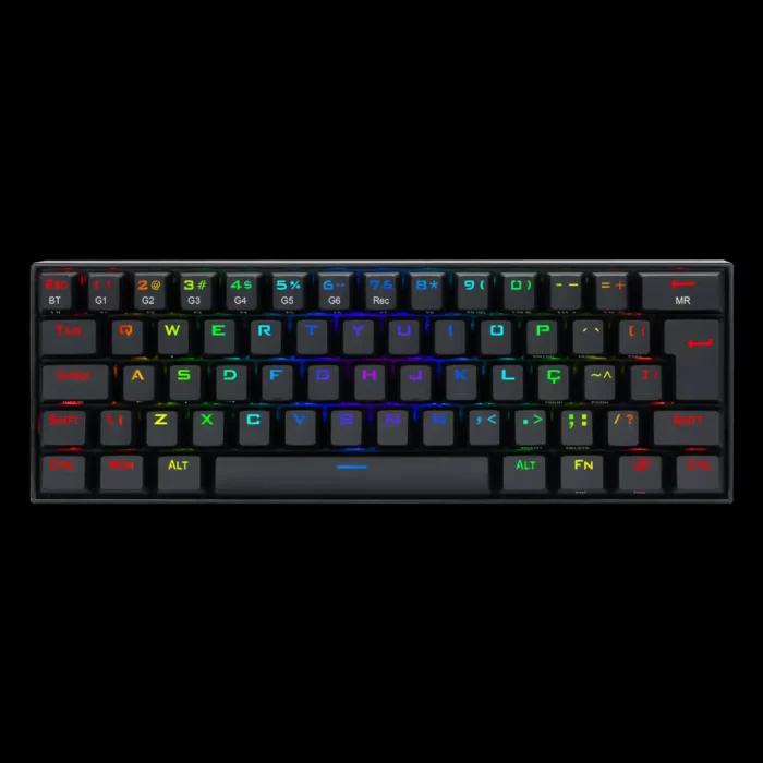 Teclado Redragon Draconic Pro RGB | Mecânico Brown ABNT2 | Sem Fio | SW Marrom | ABNT2 - Imagem 3