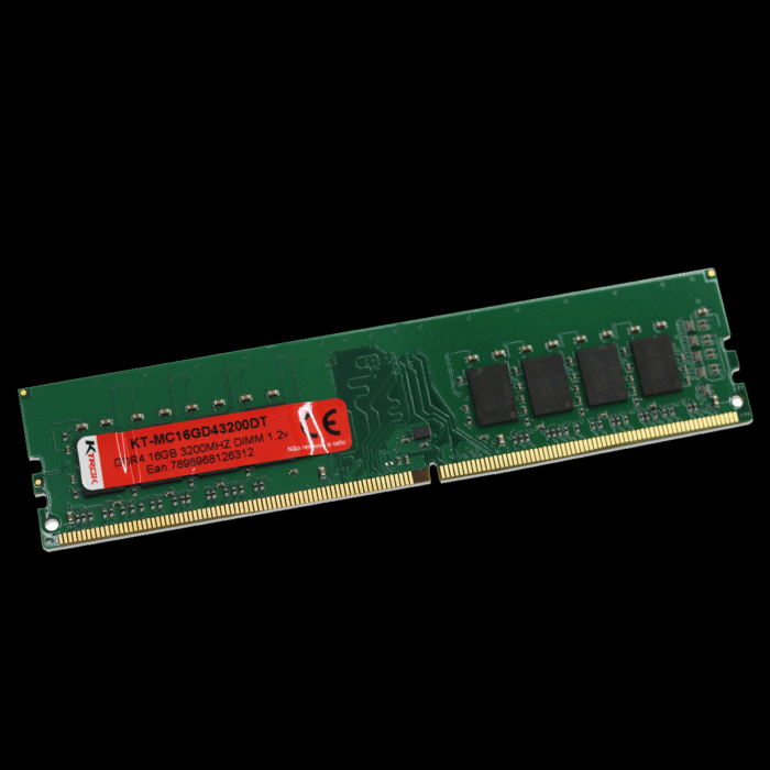 Memória KTROK 16GB DDR4 3200MHZ DIMM (2) fundo preto MEMORIA KTROK 16G
