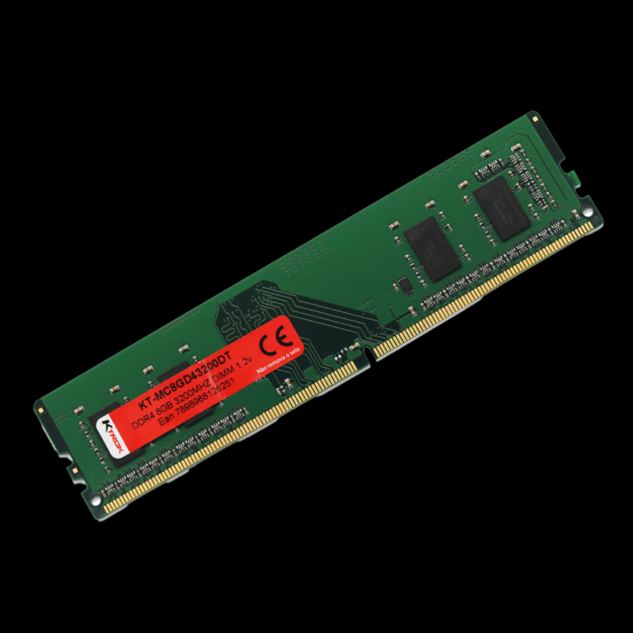 Memória KTROK 8GB DDR4 3200MHZ DIMM fundo preto MEMORIA KTROK 8BG