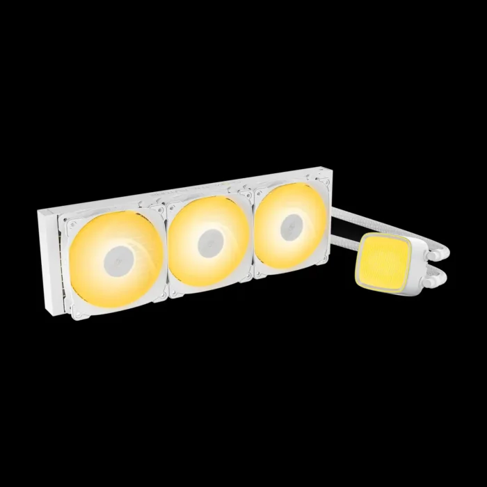 geo-ep-36w-eskimo-pro-36-rgb-branco-imagem-4-fundo-preto Water Cooler Geometric Future Eskimo Pro36 ARGB 360mm Branco - Imagem 2