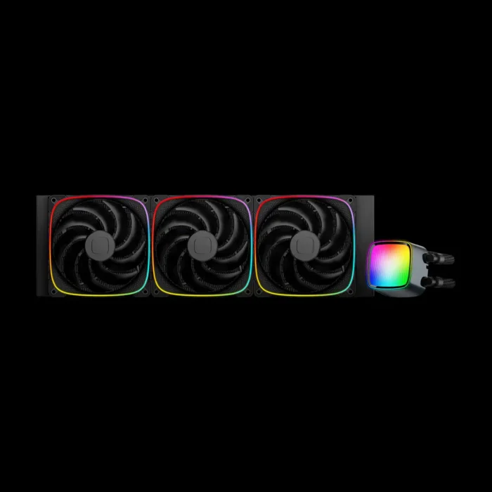 geo-ep-42b-eskimo-pro-42-preto-imagem-1-fundo-preto Water Cooler Geometric Future Eskimo Pro 42 ARGB 420mm Preto - Imagem 1