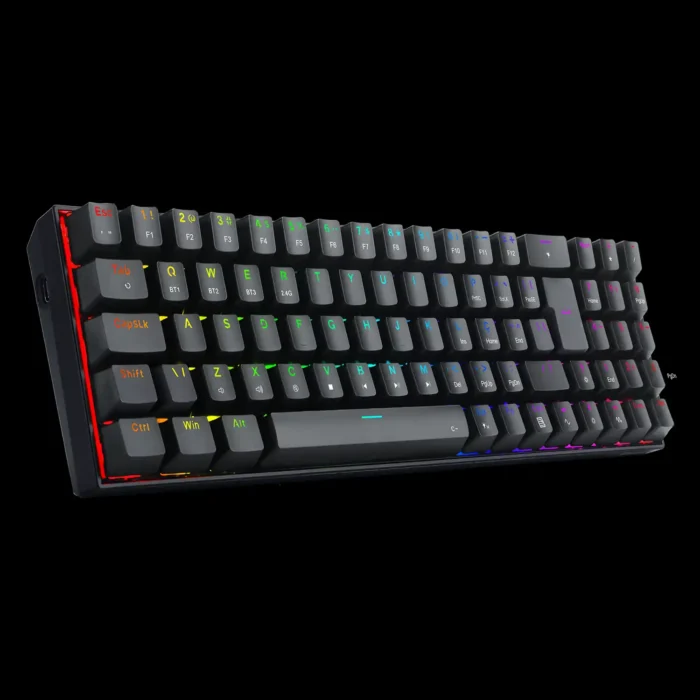k627p-wns-b-teclado-mecanico-gamer-zed-pro-rgb-imagem-3-fundo-preto Teclado Mecânico Redragon Zed Pro K627P RGB Preto Sw Marrom - Imagem 3
