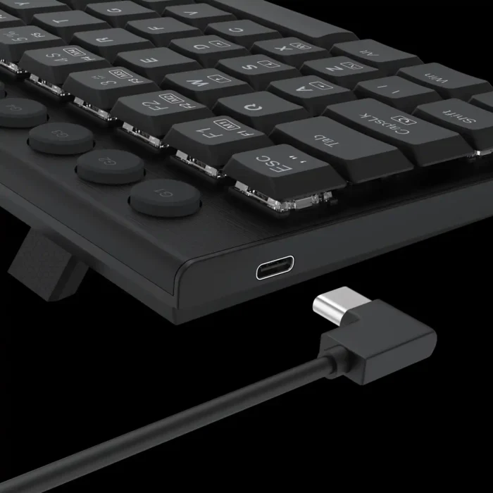 k632-rgb-pt-brown-horus-mini-imagem-8-fundo-preto Teclado Mecânico Redragon Horus Mini K632-RGB 60% Sw Brown - Imagem 2