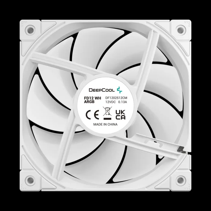 Kit com 3 Fans DeepCool FD12 ARGB Branco 120mm WHAPN3-G - Imagem 6