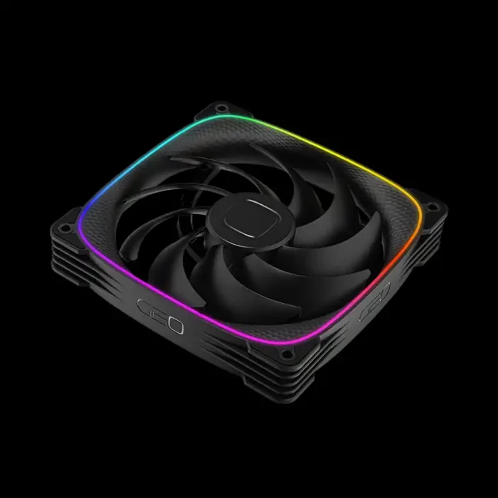 kit-3-fans-squama-2503b-14b-rgb-preto-imagem-4-fundo-preto Kit 3 Fans 140mm Geometric Future Squama 2503B-14T ARGB Preto - Imagem 4