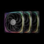 Kit 3 Fans 140mm Geometric Future Squama 2503B-14T ARGB Preto