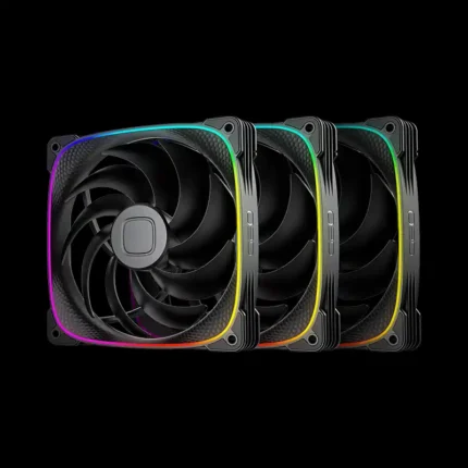 Kit 3 Fans 140mm Geometric Future Squama 2503B-14T ARGB Preto