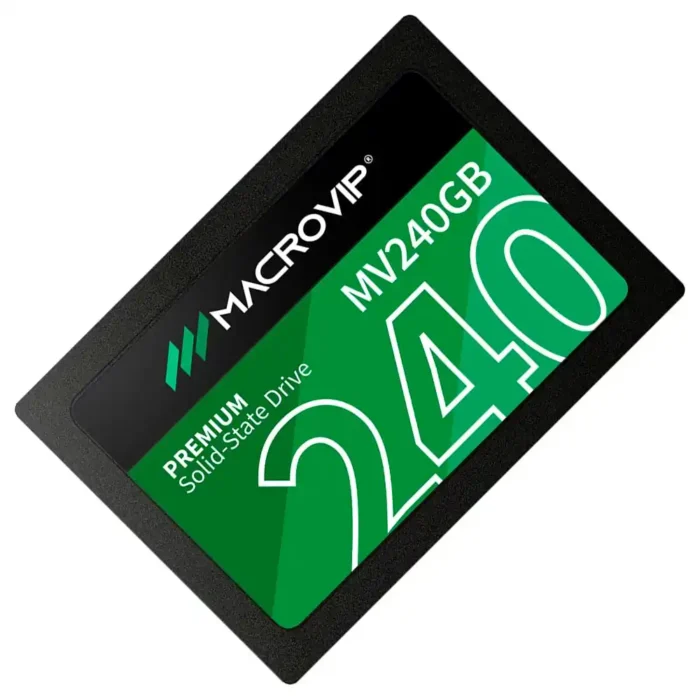 ssd-240gb-macrovip-imagem-2-fundo-branco SSD 2.5” Macrovip Premium 240GB SATA III Preto e Verde - Imagem 2