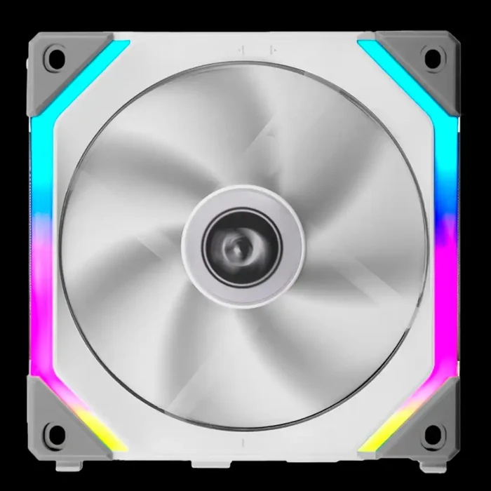 Kit 3 Fans ARGB Redragon By Lian-Li Uni Fan SL120 Branco Modular C/ Controladora - Imagem 2