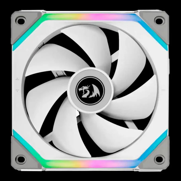 Kit 3 Fans ARGB Redragon By Lian-Li Uni Fan SL120 Branco Modular C/ Controladora - Imagem 3